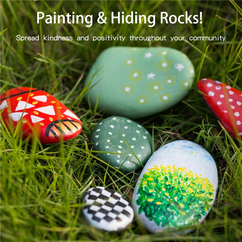Kit Rock Painting Arte en Piedras para Crear y Decorar 🎨🪨✨