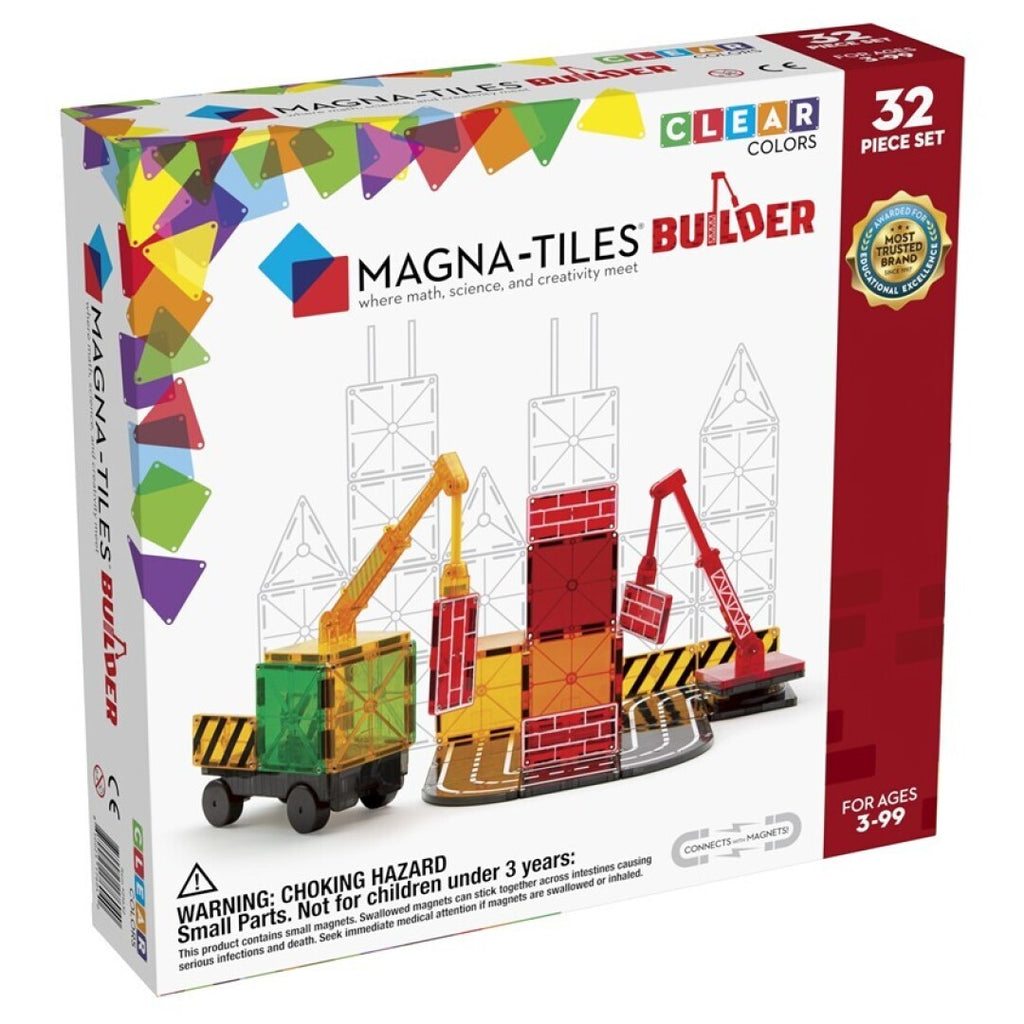 MAGNA-TILES® Construction Set – 32 Piezas 🏗️🧲