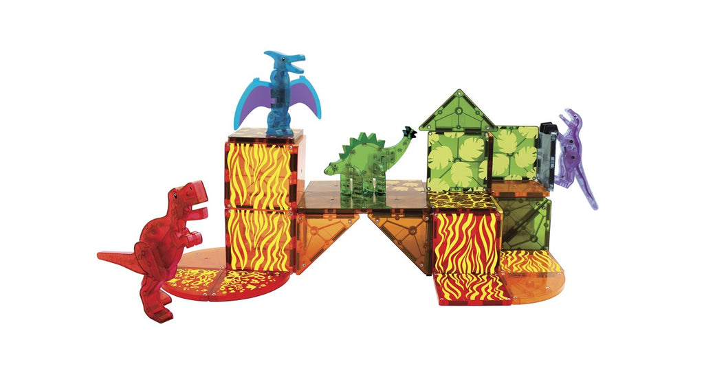 MAGNA-TILES® – Dino World 40 pcs 🦖🔥🌋✨