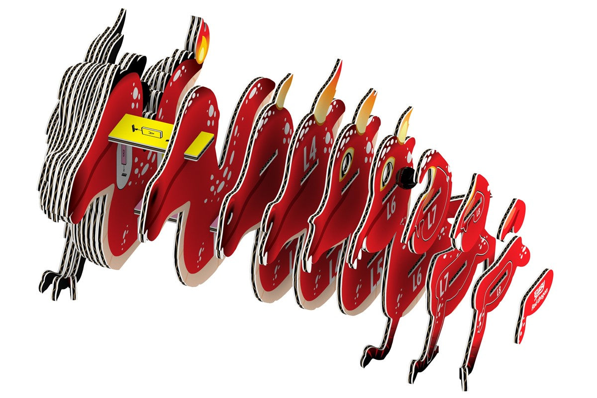 Puzzle 3D 085 Red Dragon