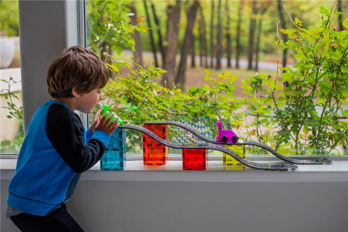 MAGNA-TILES® Downhill Duo – 40 Piezas 🏎️🧲