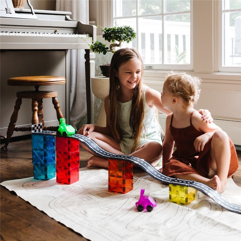 MAGNA-TILES® Downhill Duo – 40 Piezas 🏎️🧲