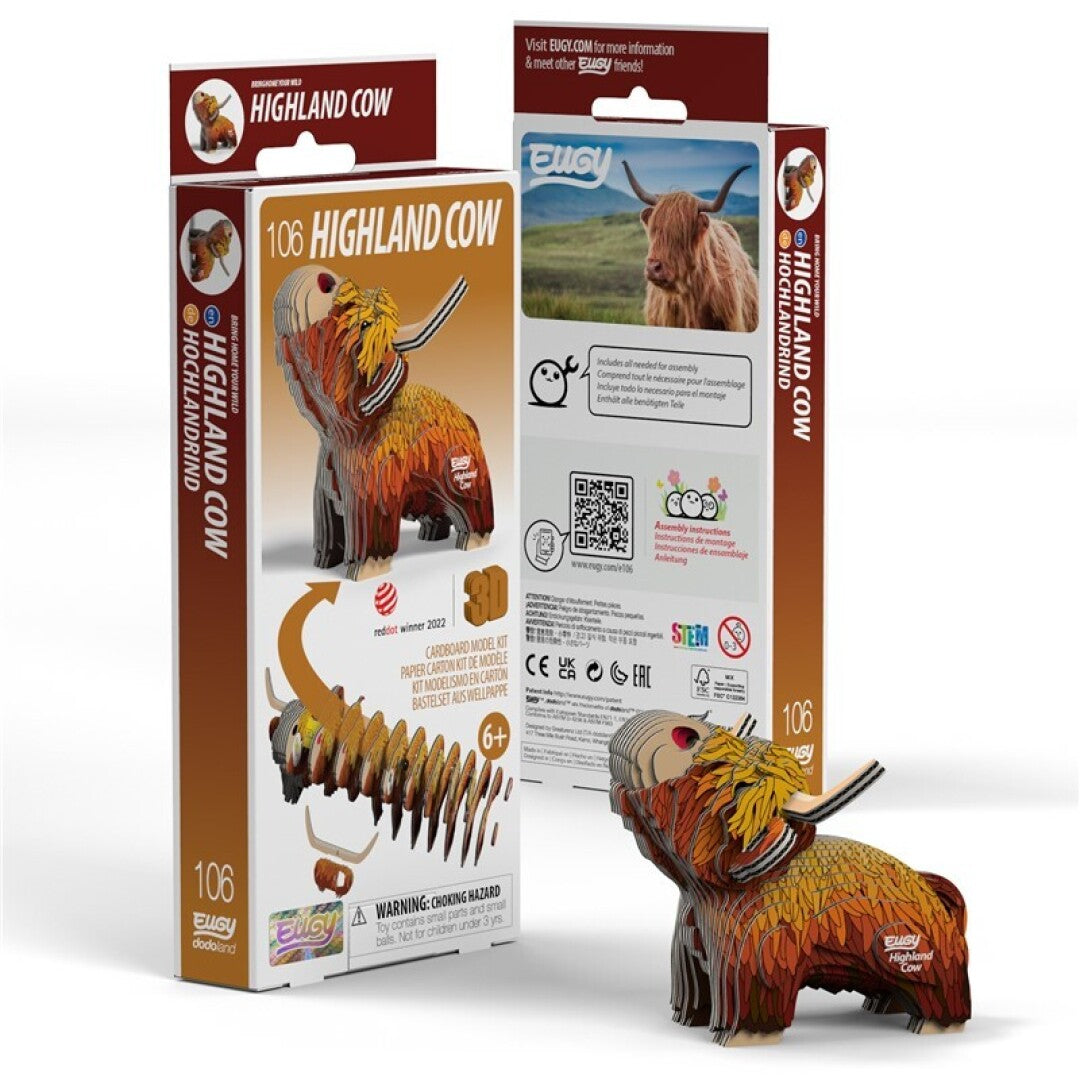 Puzzle 3D 106 Highland Cow