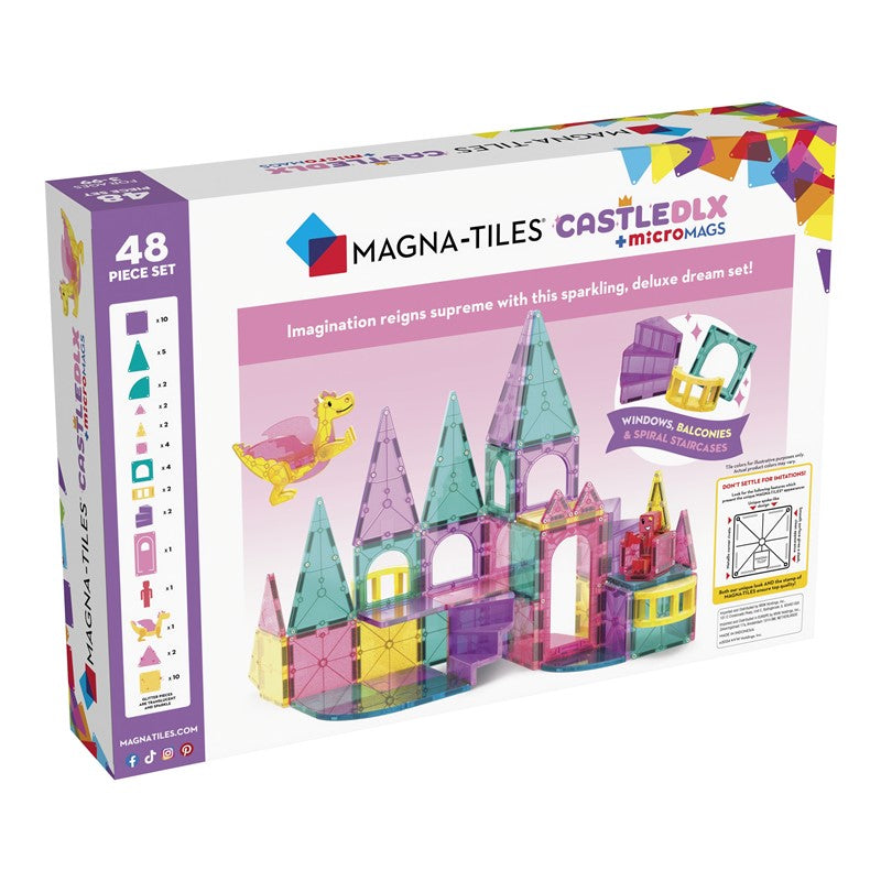 MAGNA-TILES® – Castle DLX + microMAGS 🏰🐉✨