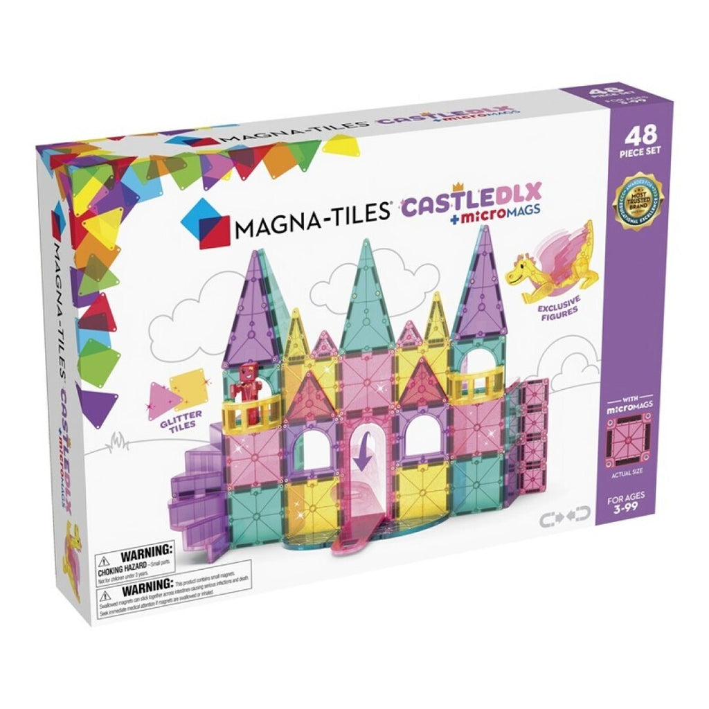 MAGNA-TILES® – Castle DLX + microMAGS 🏰🐉✨