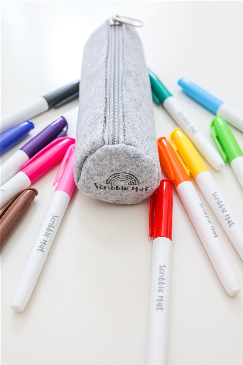 Estuche Scribble con 12 Rotuladores de Tiza Líquida 🖍️✨