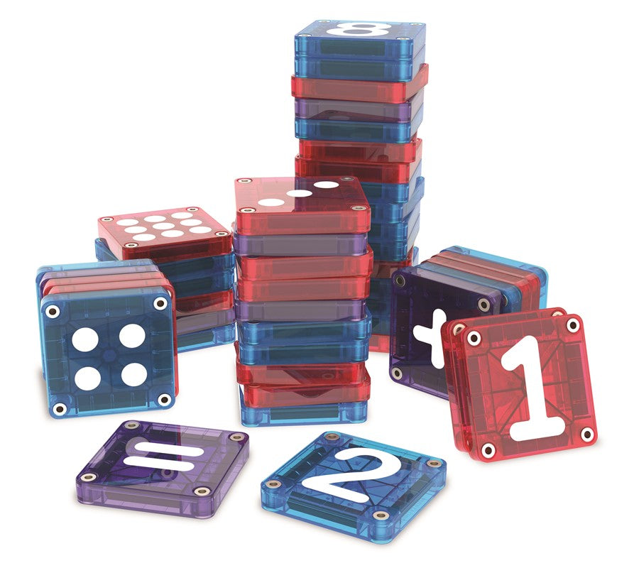 MAGNA-TILES® MicroMAGS Learn Numbers – 56 Piezas 🧲🔢