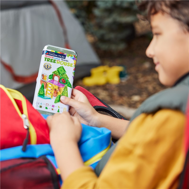 MAGNA-TILES microMAGS – Treehouse Travel Set 🌳🧲