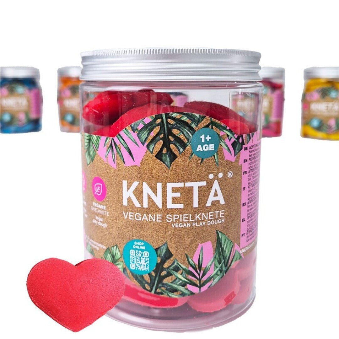 Bocal Cœurs Rouges Kneta – 800g ❤️🎨