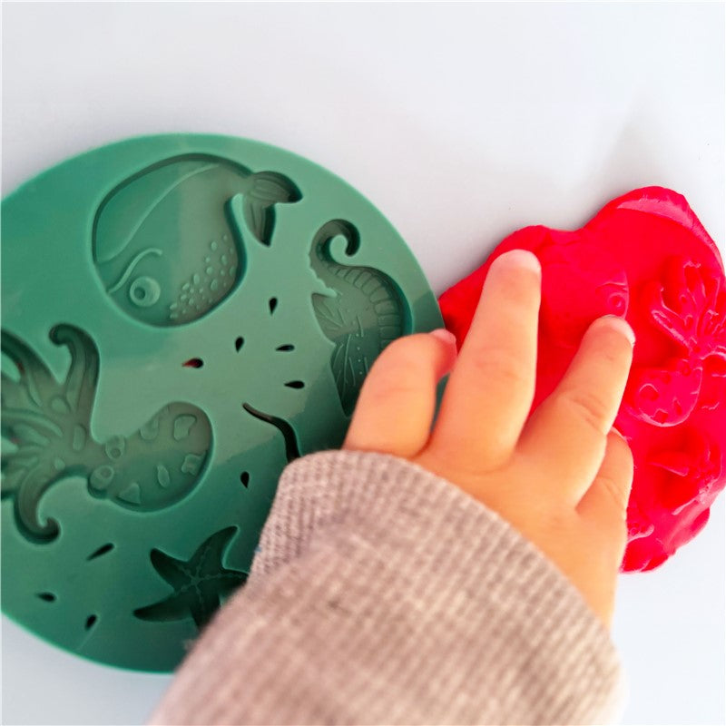 Moule en silicone Kneta – Monde marin 🐠🌊