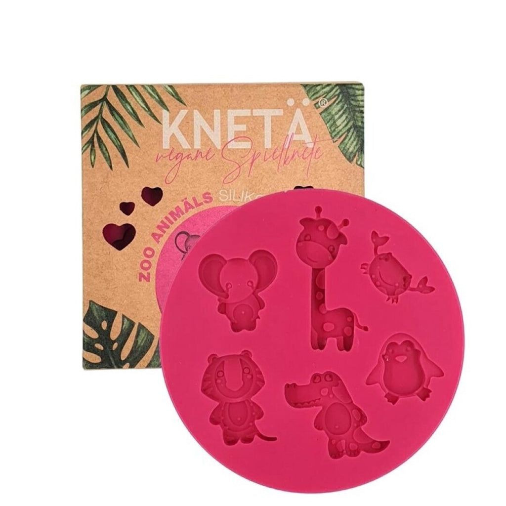 Moule en Silicone Kneta – Animaux du Zoo 🦁🐘