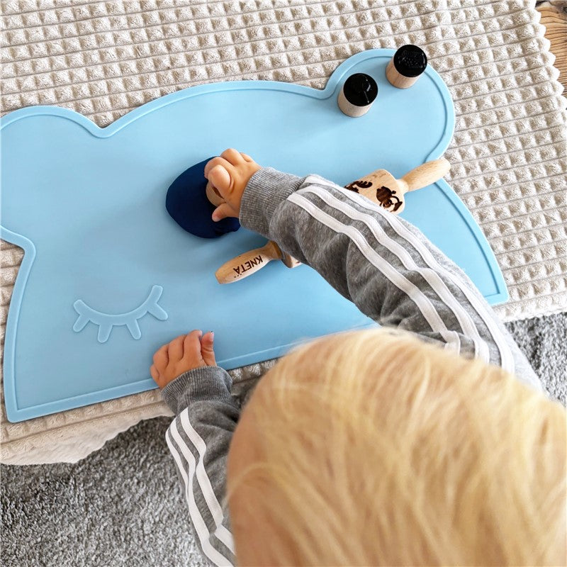Set de tampons en bois Kneta – Animaux du zoo 🦒🐘