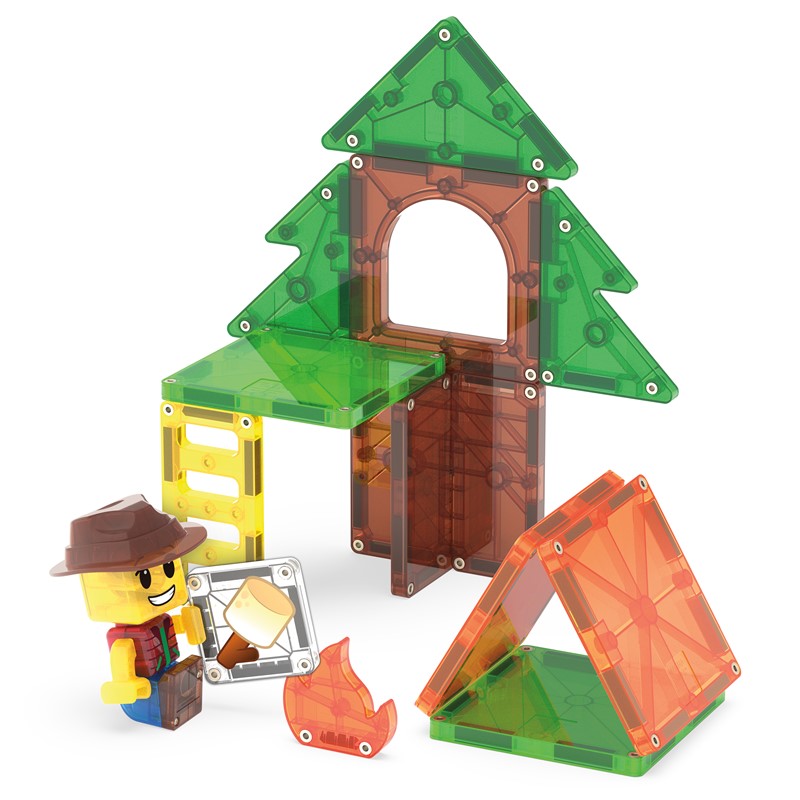 MAGNA-TILES® Camp Out – 16 Piezas 🏕️🧲