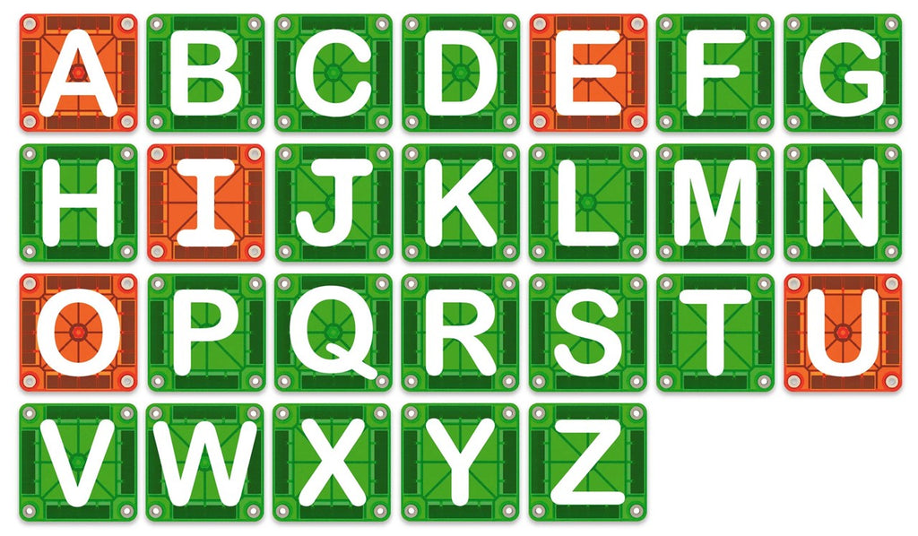MAGNA-TILES® MicroMAGS Learn Letters – 56 Piezas 🧲🔤