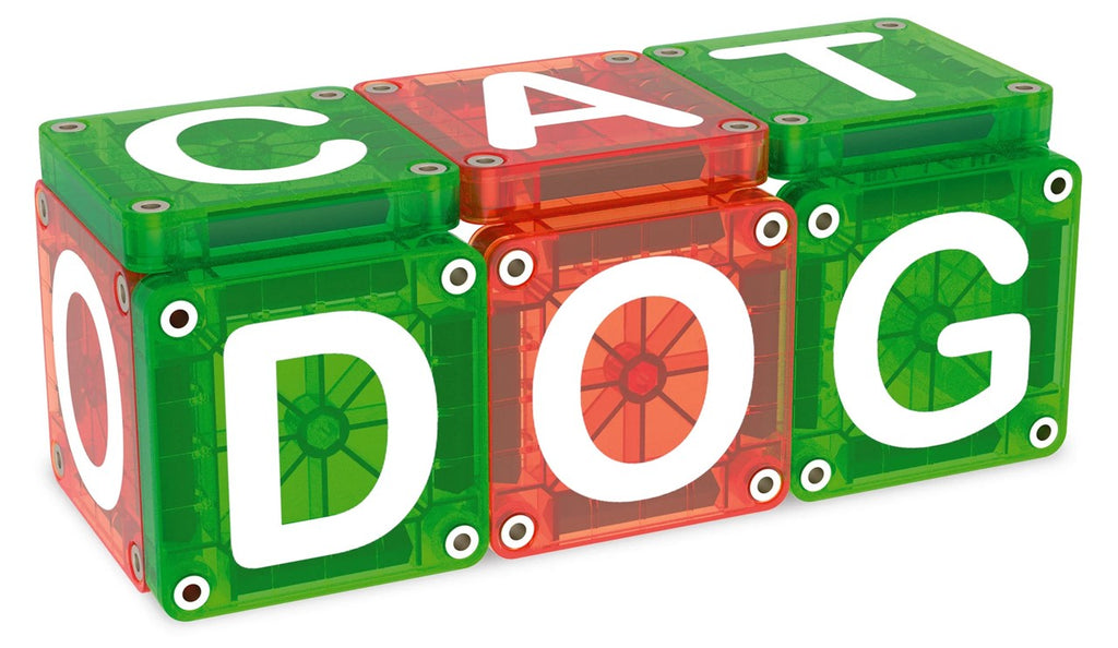 MAGNA-TILES® MicroMAGS Learn Letters – 56 Piezas 🧲🔤