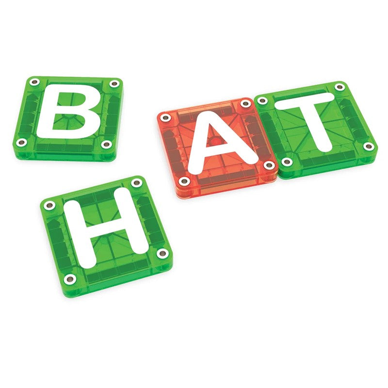 MAGNA-TILES® MicroMAGS Learn Letters – 56 Piezas 🧲🔤