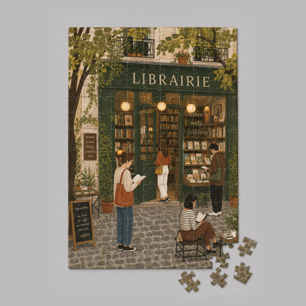 Minipuzle Librería francesa