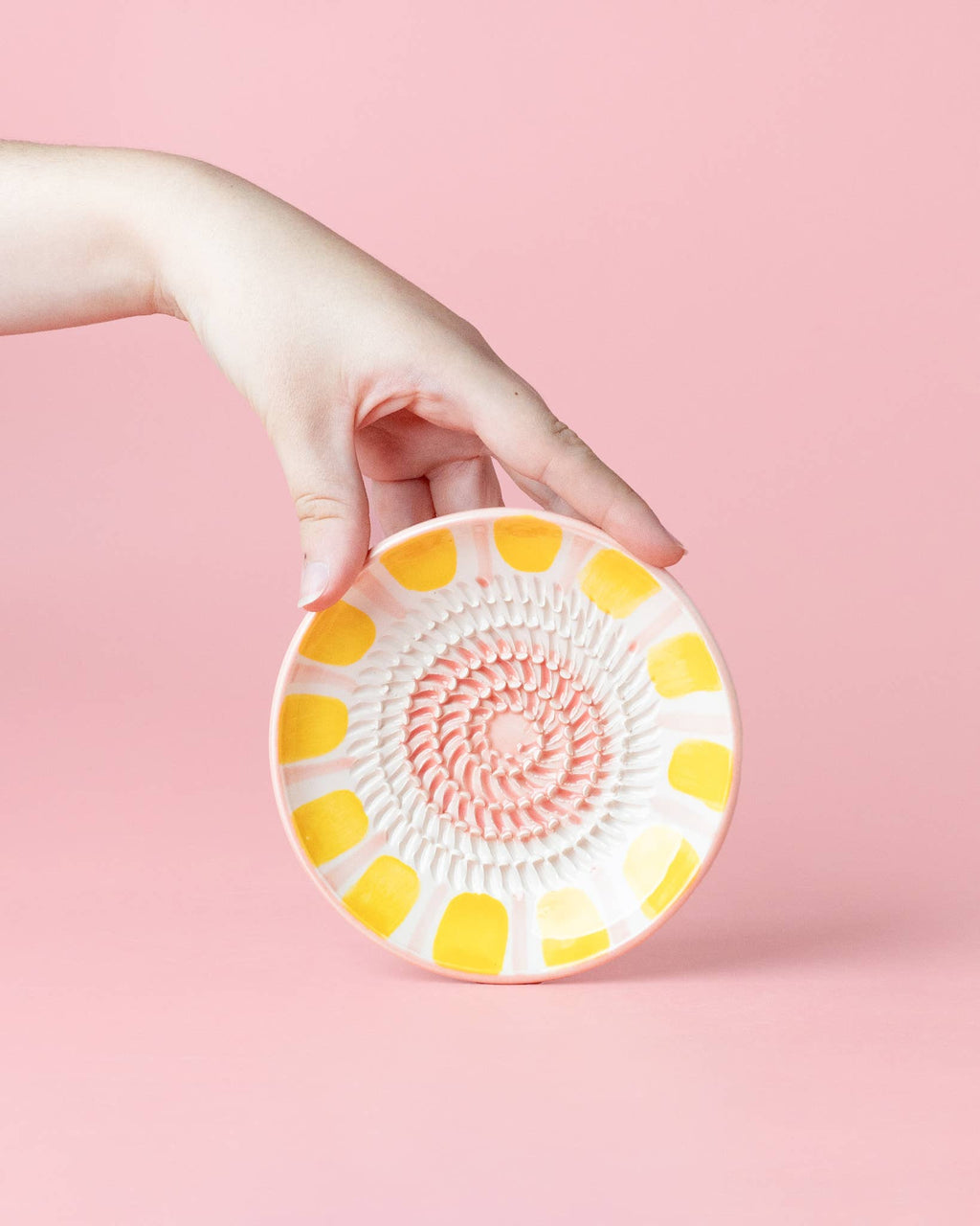 Rallador de Cerámica – Small Rosa & Amarillo Valentina 🌸💛