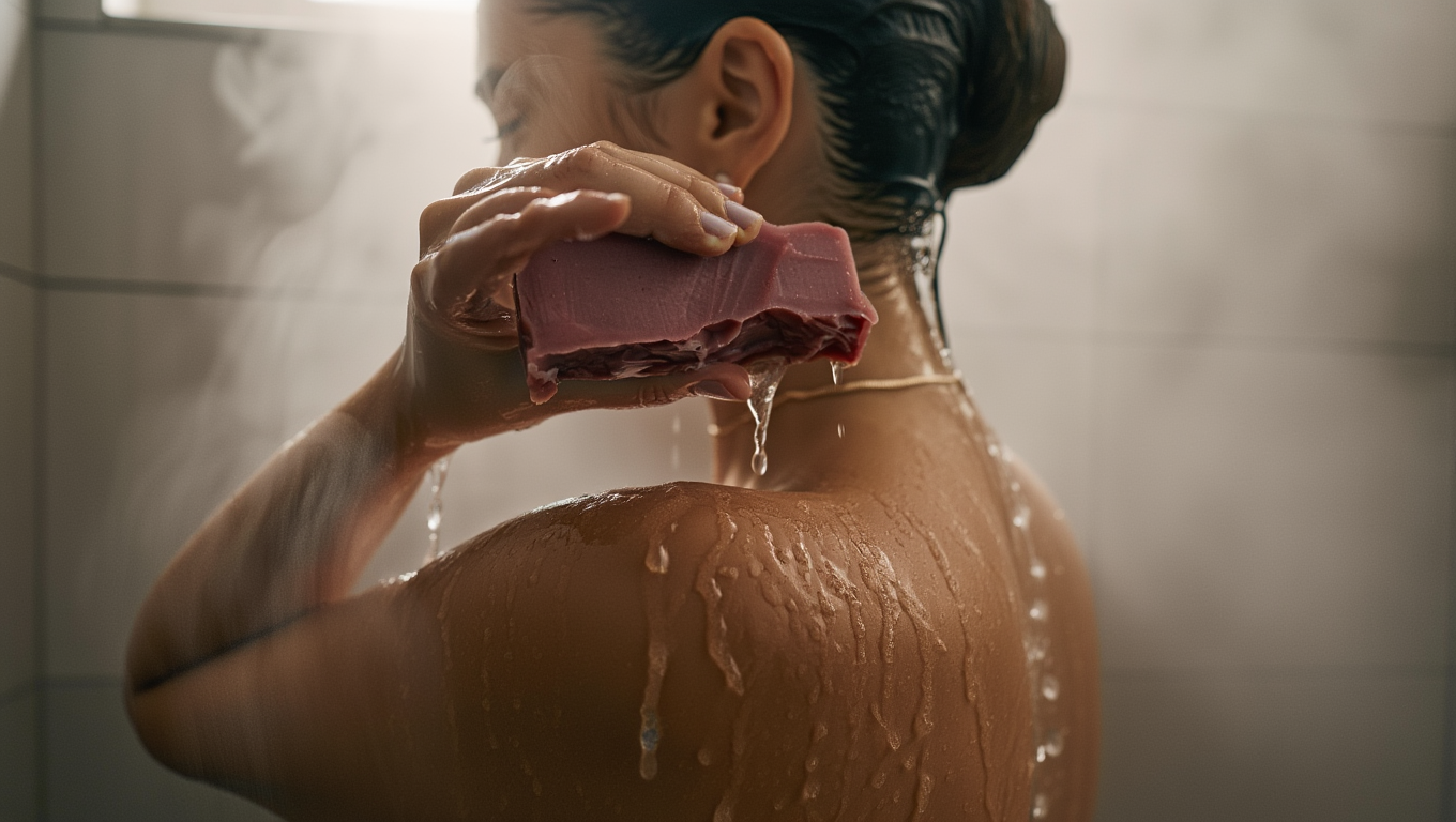 Jabón Artesanal de Frambuesa & Vainilla 🍓🌿