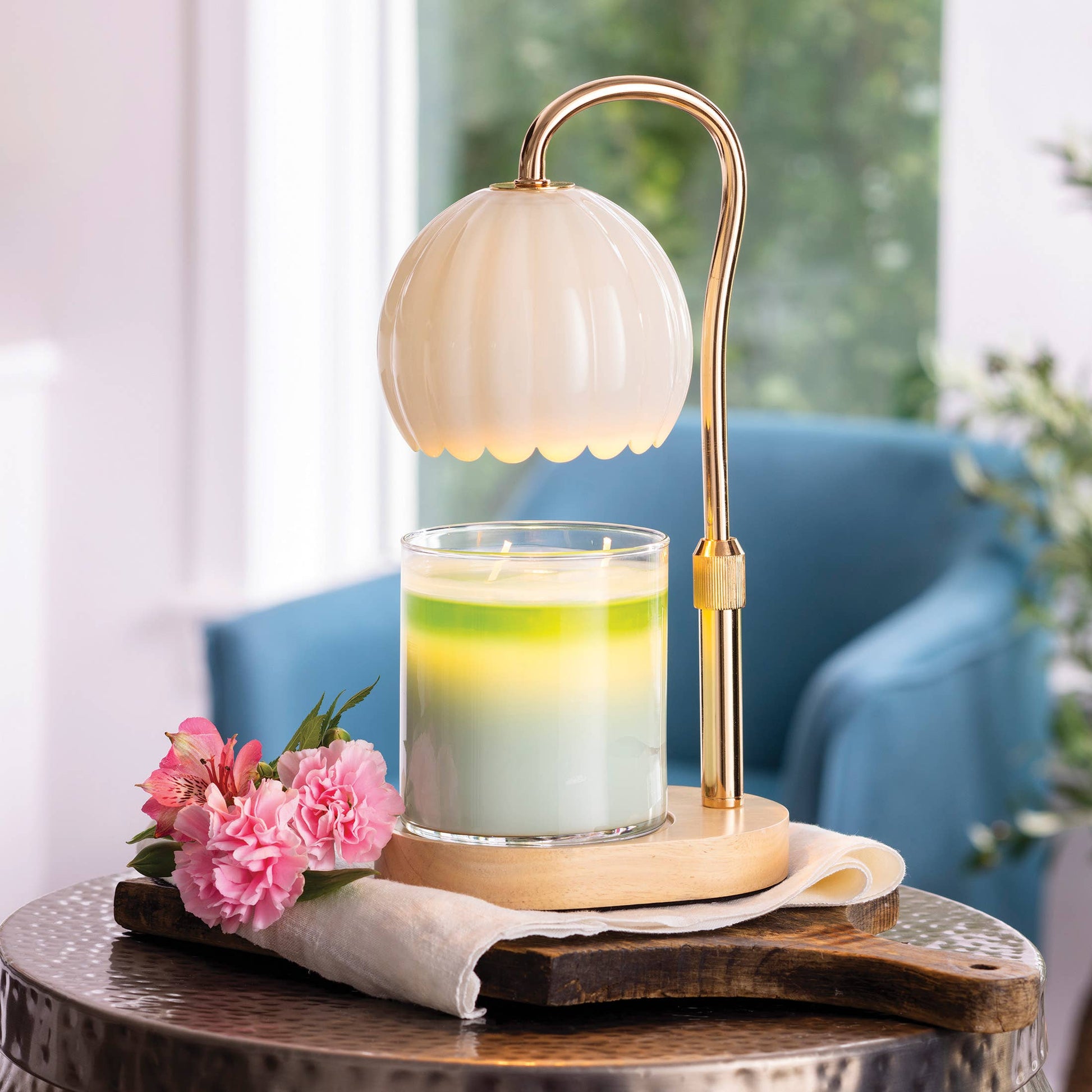 Milk Glass – Lámpara para Velas Aromáticas 35W 🕯️✨