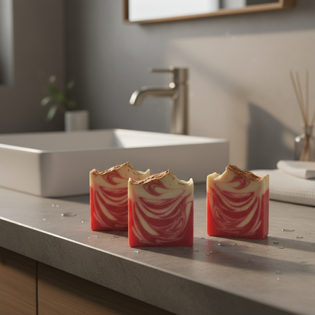 Jabón Artesanal de Arcilla Roja 🌿🧡