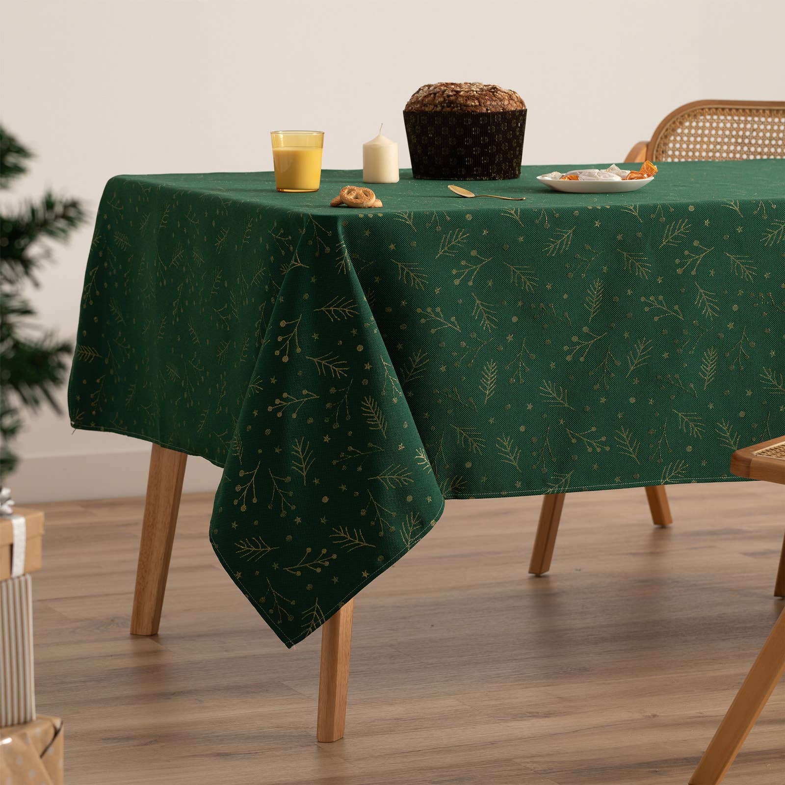 Mantel de Navidad jacquard BERRIE 🎄✨