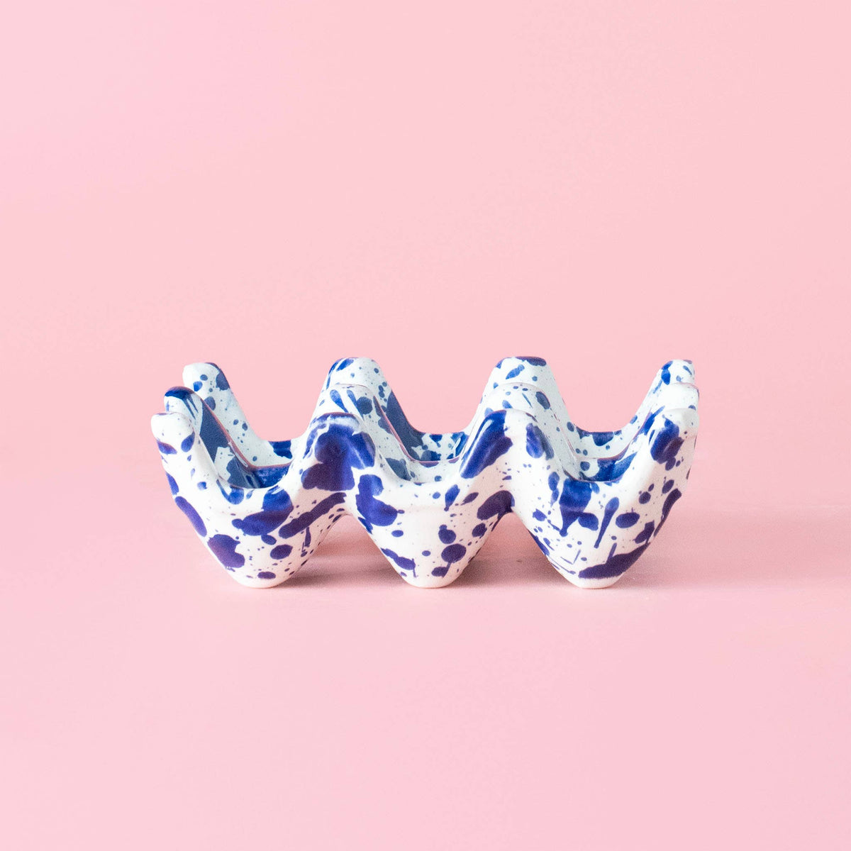 Huevera de Cerámica Artesanal Persia Azul – 6 Huevos 💙🥚