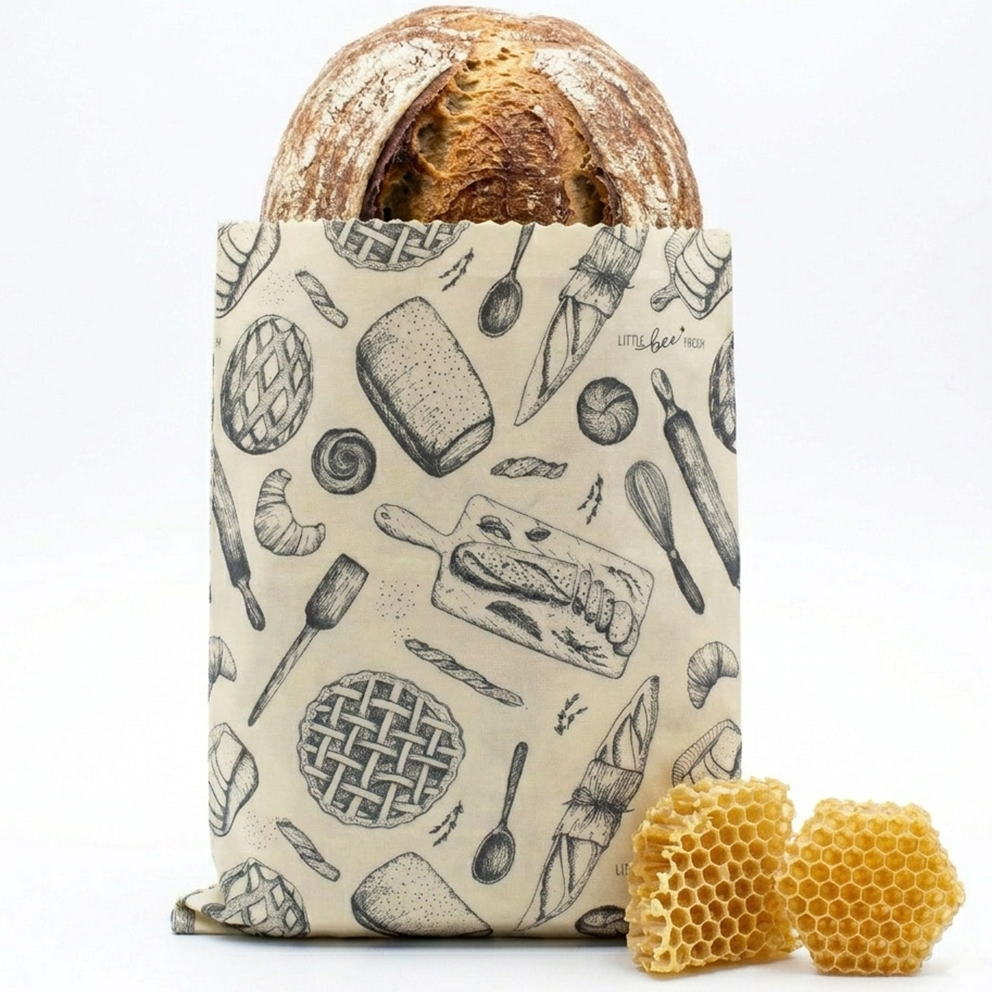 Bolsa de pan Premium XL con cera de abeja ecológica