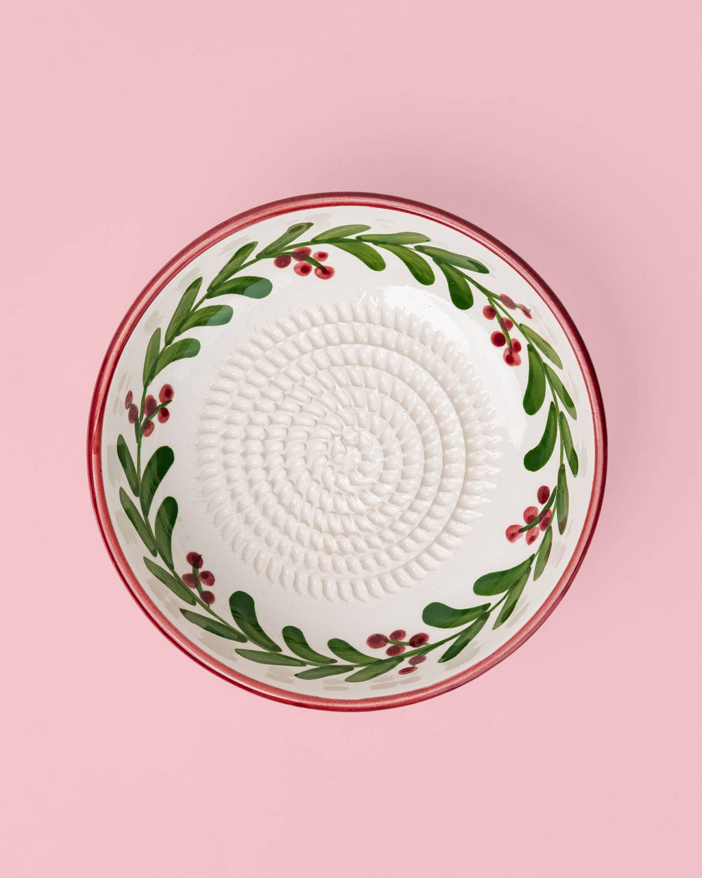 Plato Rallador de Cerámica Artesanal Christmas Santa – 15 cm 🎅🎄