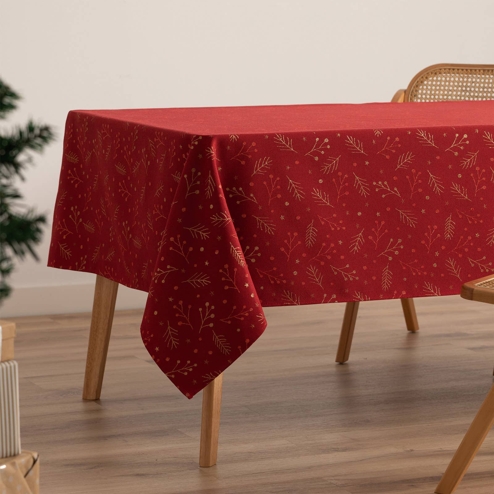 Mantel de Navidad jacquard BERRIE 🎄✨