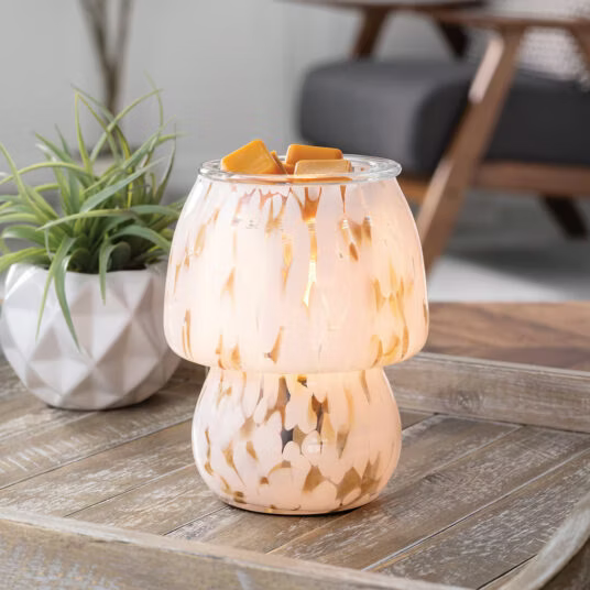 Lámpara de Aroma Edison Art Glass  Vidrio Vintage ✨🕯️