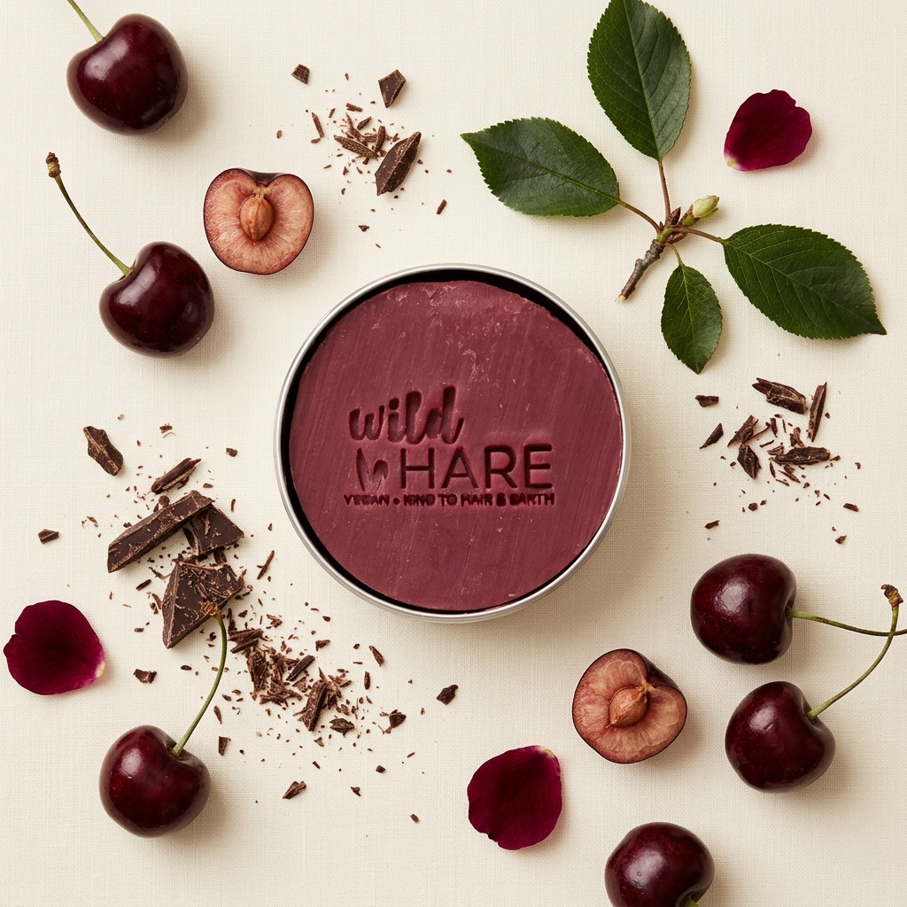 Champú Sólido Wild Hare – Cherry Bonbon · Anticaspa  60 g