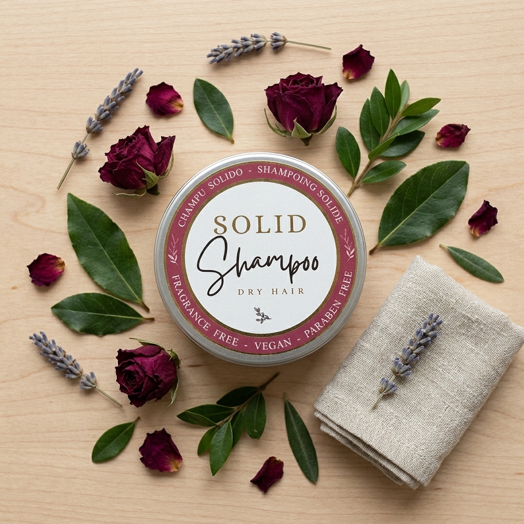 Champú Sólido Artesanal en Lata – Cabello Seco