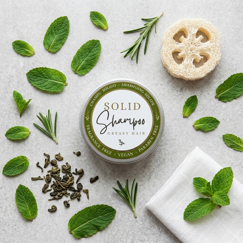 Champú Sólido Artesanal en Lata Cabello Graso