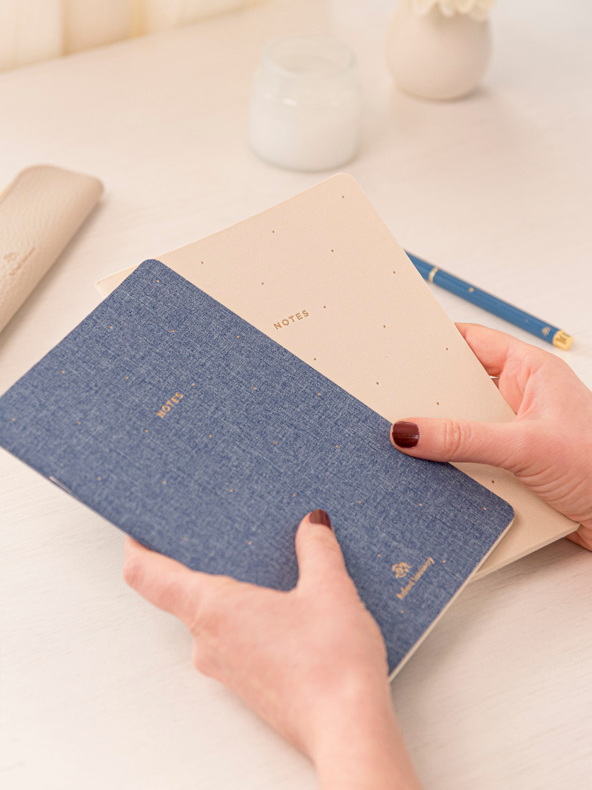 Pack Libretas A5 Enteladas – Denim & Arena 📒✨