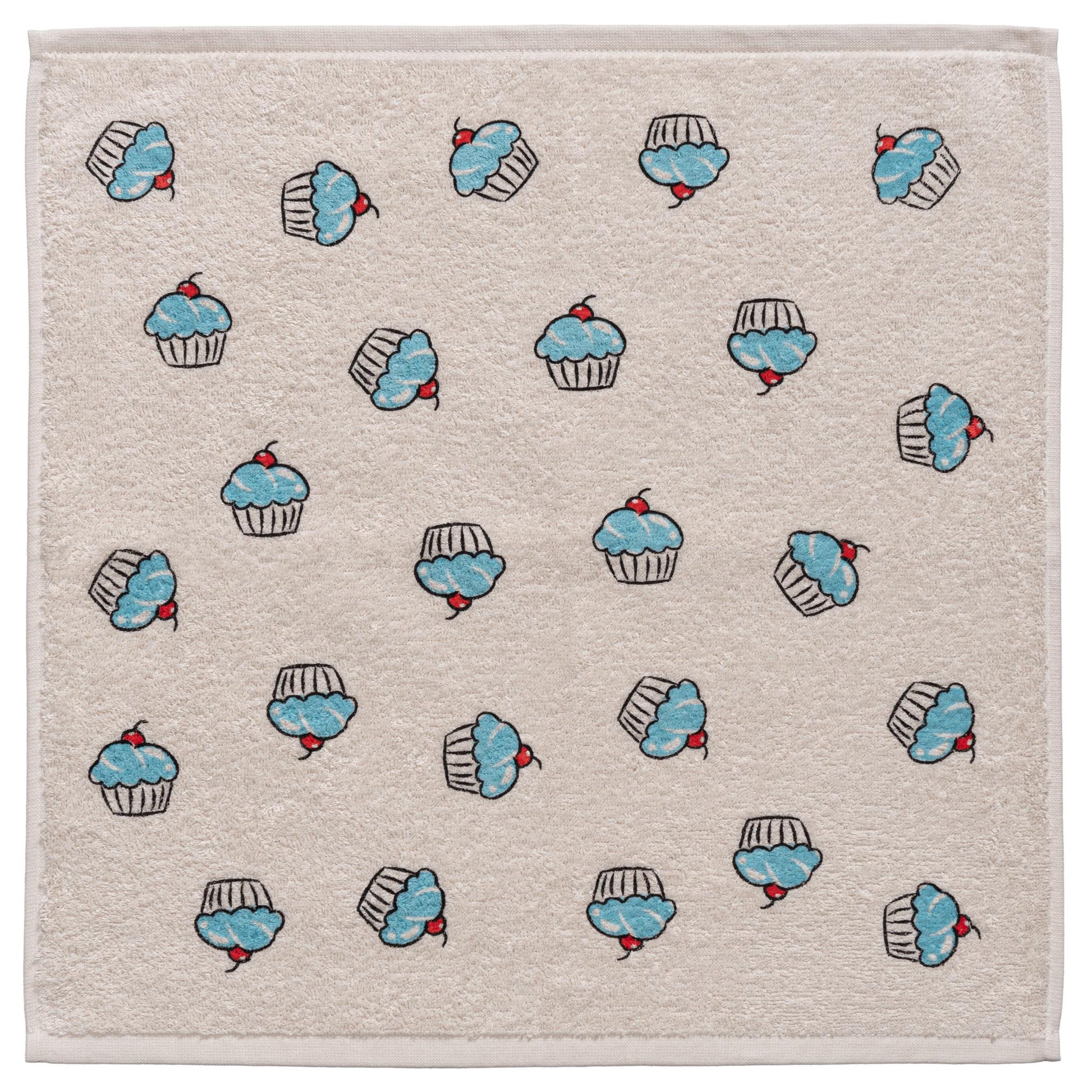 Cup cakes blue paño de cocina
