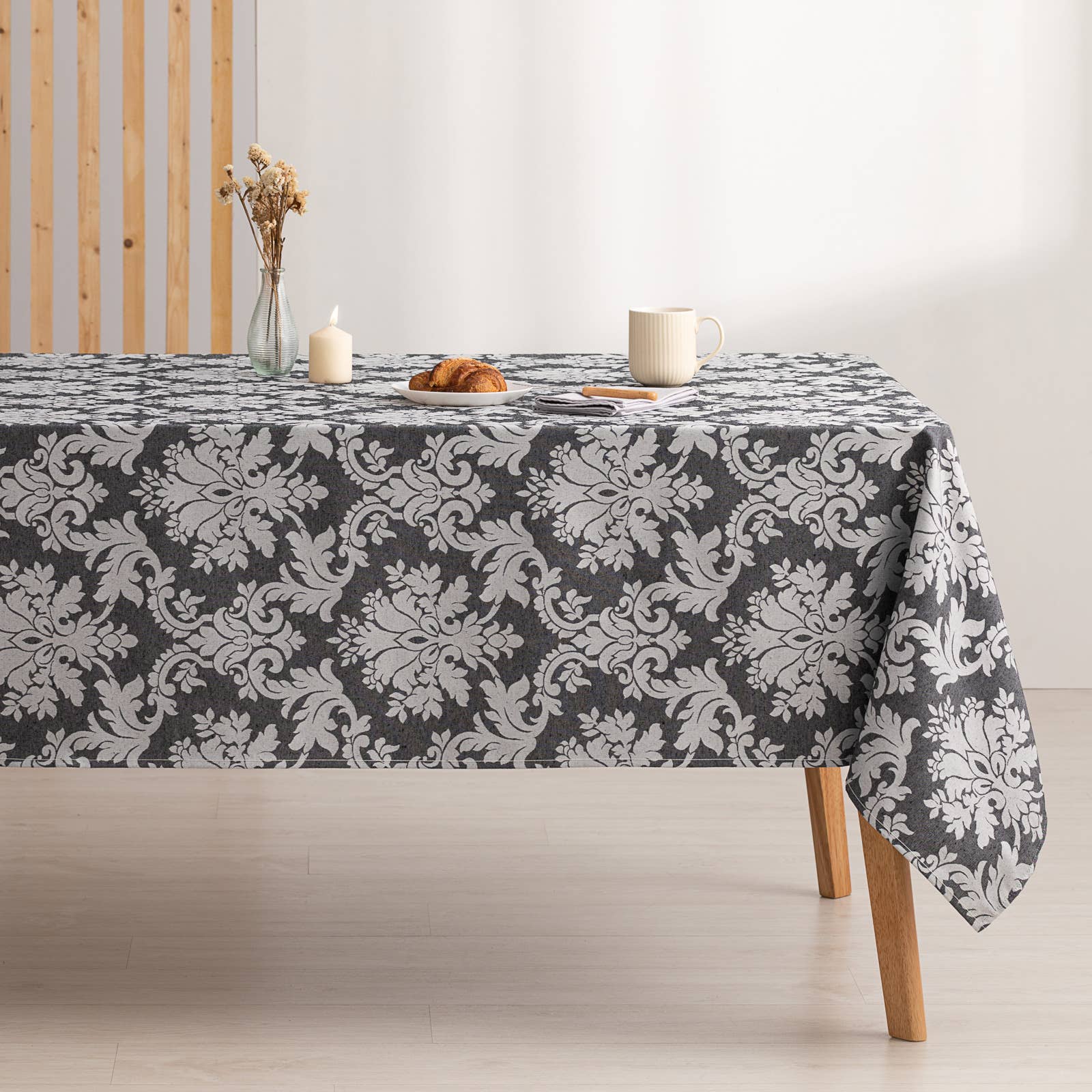 Mantel impermeable jacquard floral DAMA 🌸✨