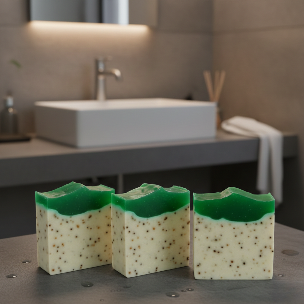 Jabón Artesanal de Té Verde 🍃✨