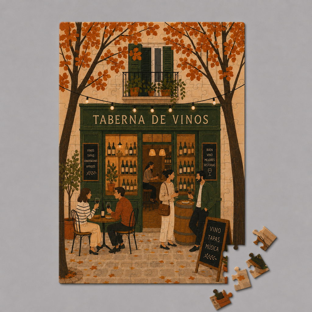 Minipuzle Taberna de vinos española