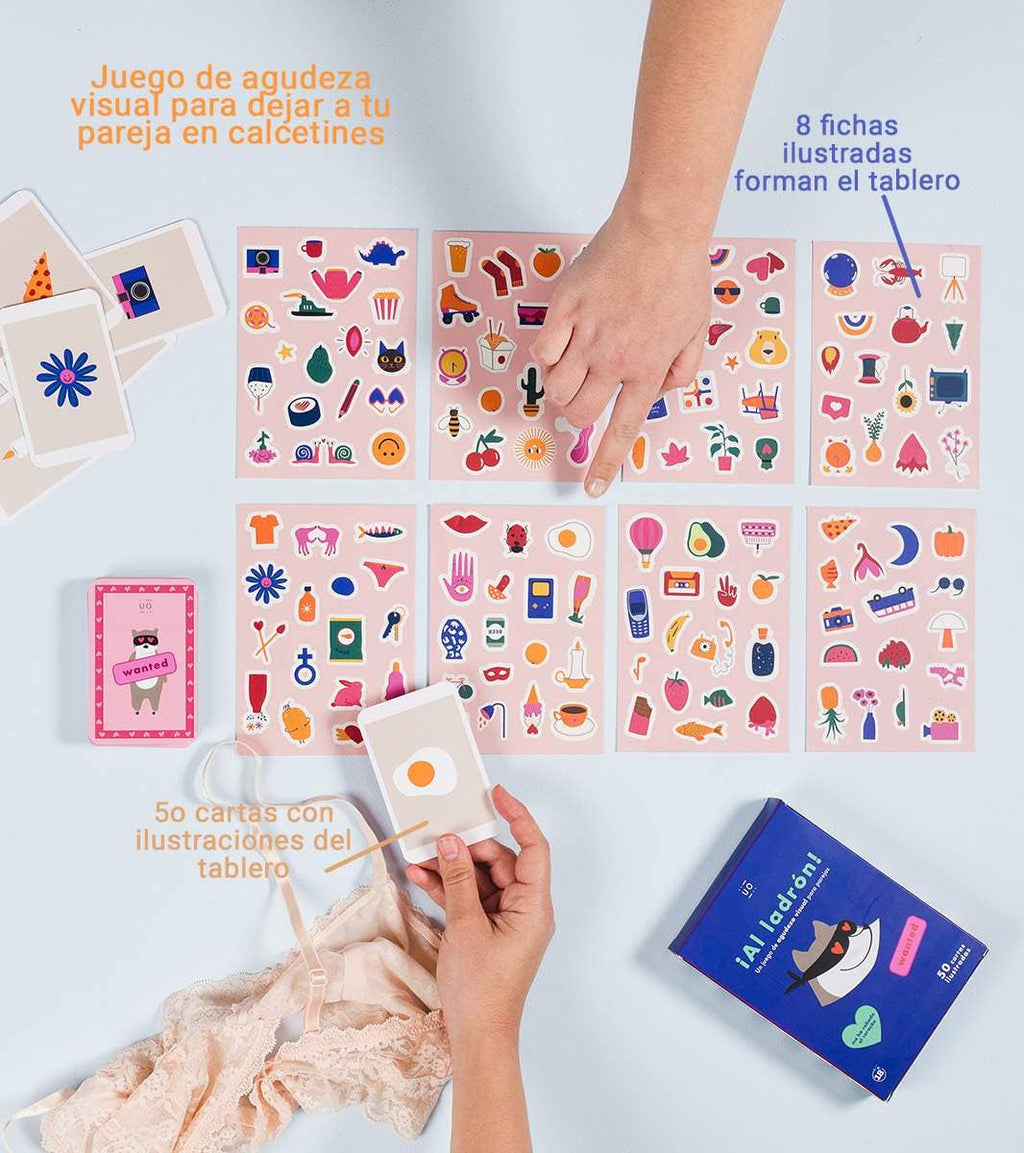 Juego de Cartas para Parejas “¡Al Ladrón!” 💞🎲