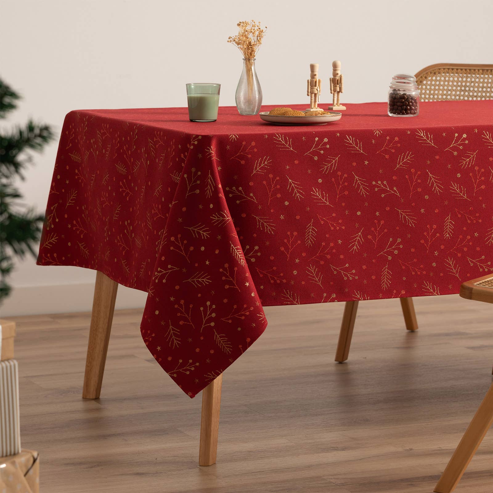 Mantel de Navidad jacquard BERRIE 🎄✨