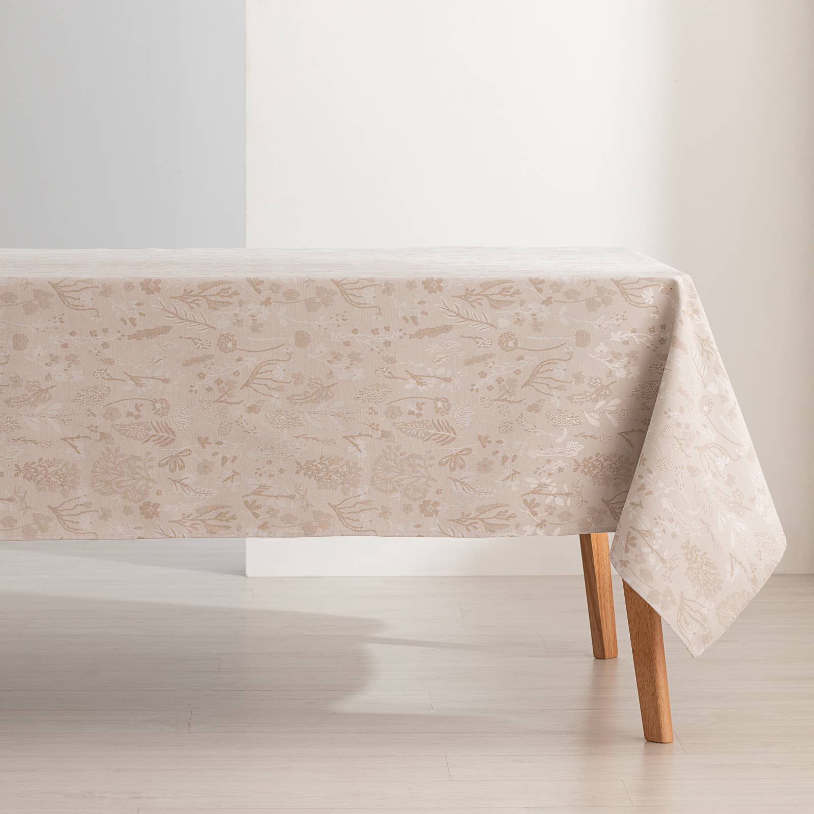 Mantel impermeable jacquard floral ALERCE 🌿✨