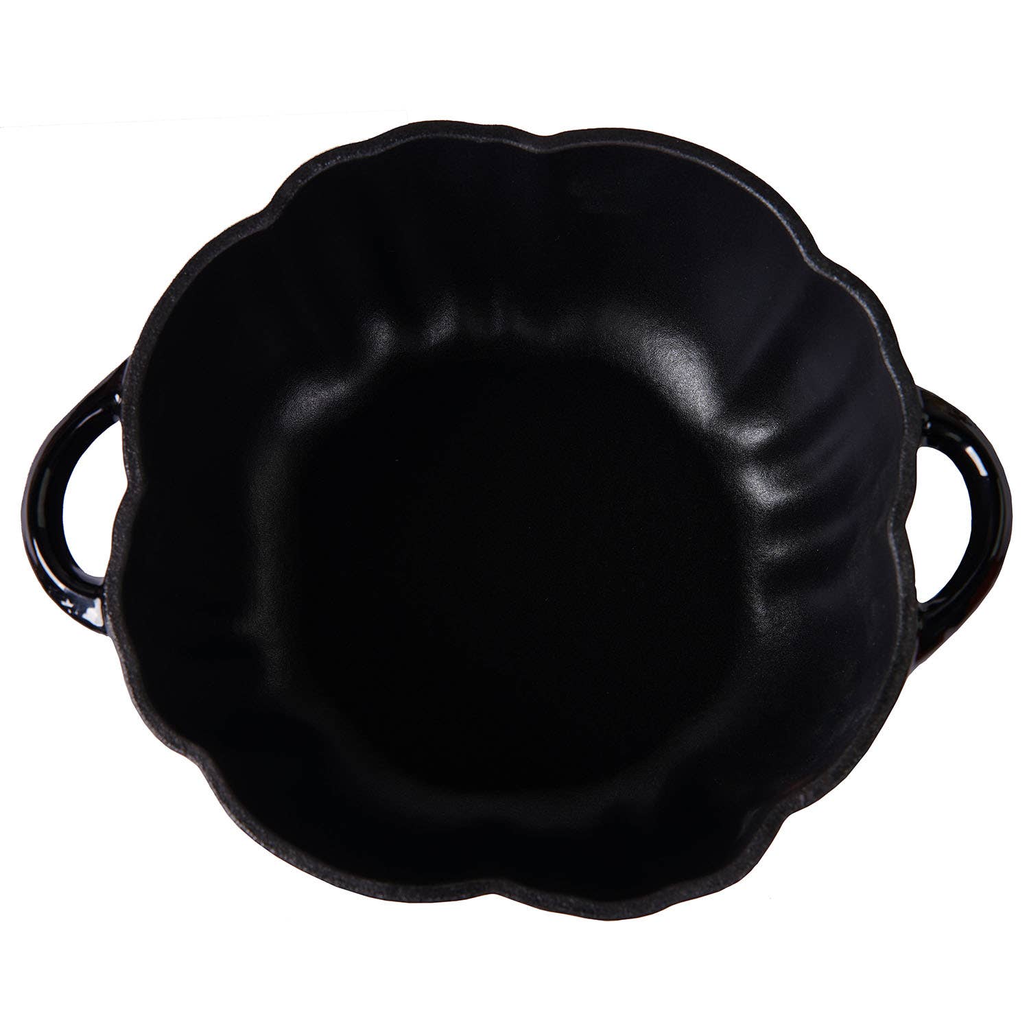 Cazuela Cocotte Calabaza – Hierro Fundido Esmaltado Negro & Dorado 🖤✨