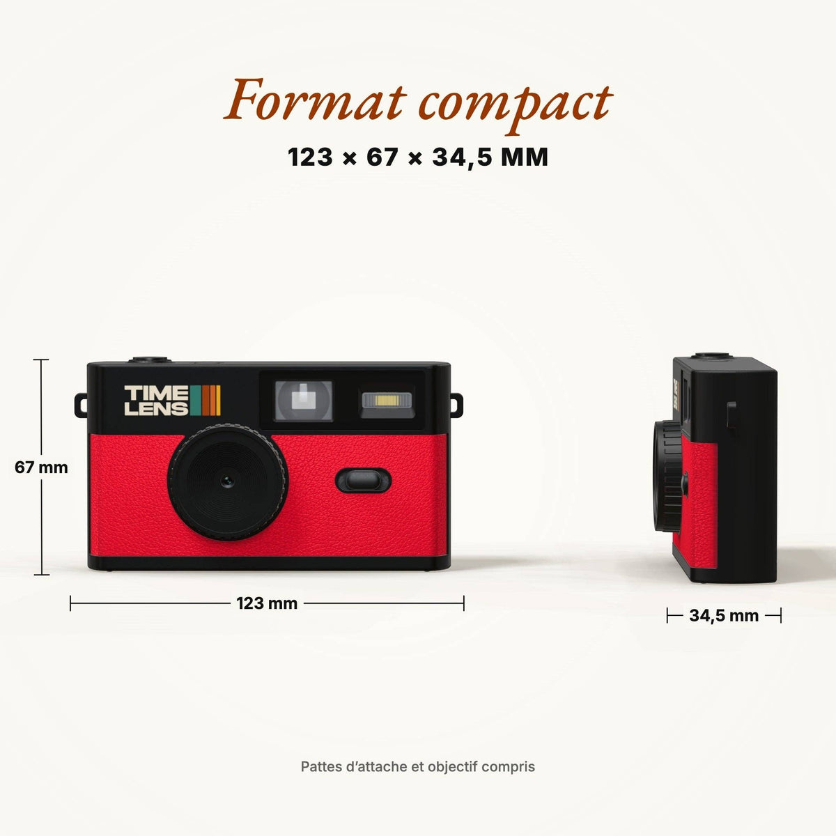 Cámara Digital Vintage Roja