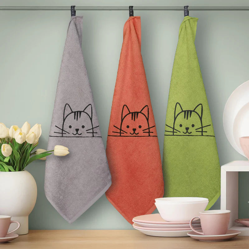 Gato paño de cocina