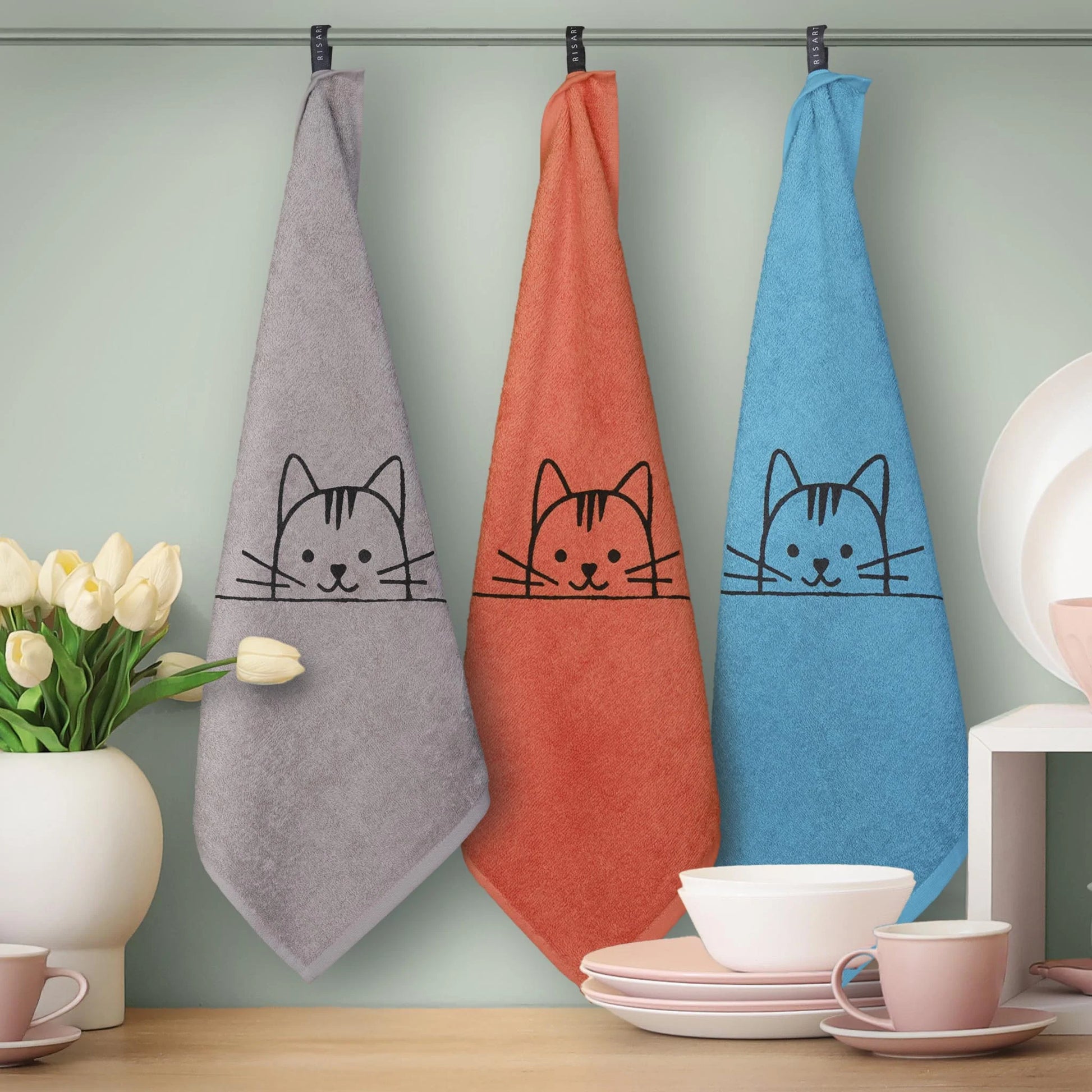 Gato paño de cocina