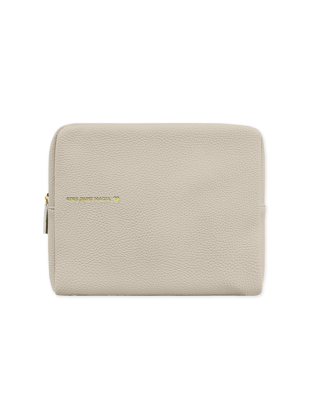 Bolso Portatodo – Eres pura magia ✨🤍 (Greige)