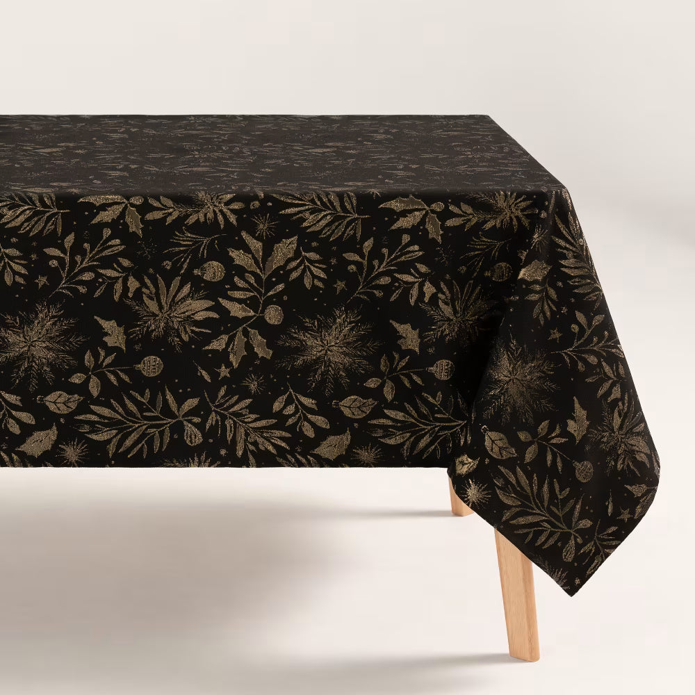 Mantel Jacquard Navidad FLENOR Elegancia Festiva 🎄✨