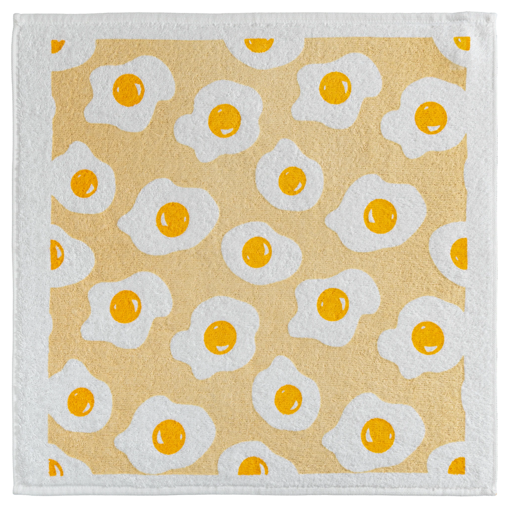Huevos fritos paño de cocina