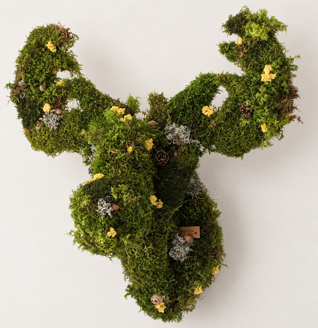 Cabeza de Ciervo Artesanal Bosque Encantado – Chisporreta Becky 🦌🌿 | BAJO PEDIDO